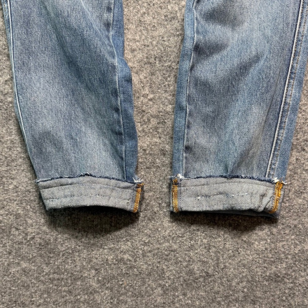 Judy Blue Boyfriend Jeans 3/26 Blue High Rise Cuffed Medium Wash - Picture 3 of 9